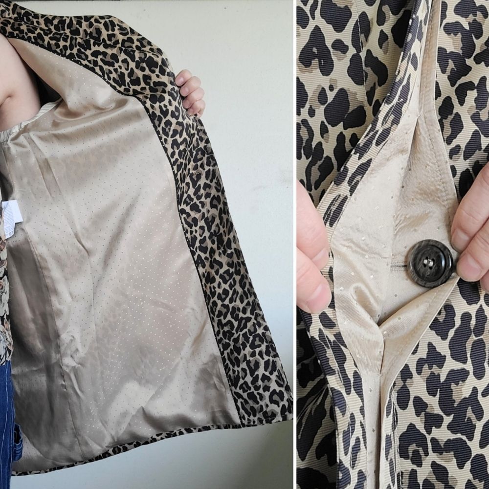 The Preloved Cheetah Print Spring Trench By Weekend MaxMara Size US 4 - Picture 15 of 16